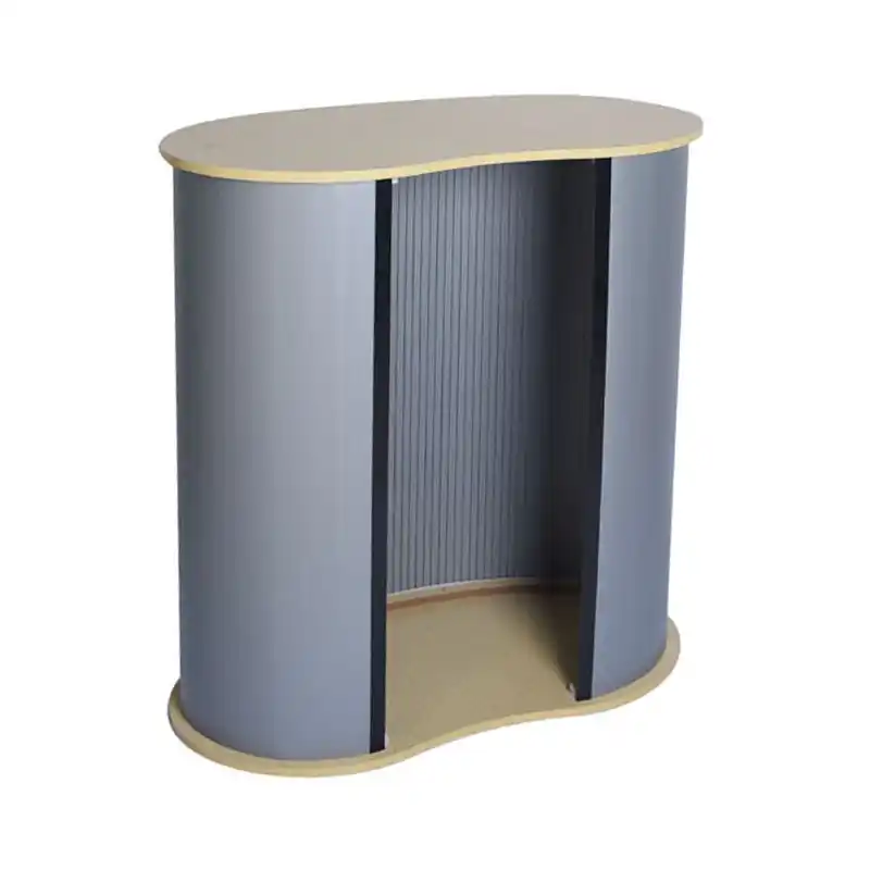 desk publicitaire avec logo pour foire et stand exposition